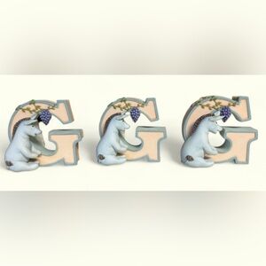 Vintage 🍯 Classic Winnie the Pooh Eeyore Letters Disney (letter G)